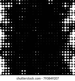 Grunge halftone black and white dots texture background. Spotted vector Abstract Texture

