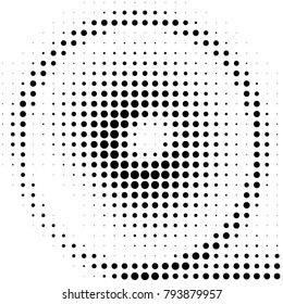 Grunge halftone black and white dots texture background. Spotted vector Abstract Texture

