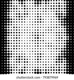 Grunge halftone black and white dots texture background. Spotted vector Abstract Texture
