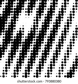 Grunge halftone black and white dots texture background. Spotted vector Abstract Texture
