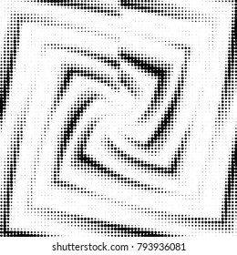 Grunge halftone black and white dots texture background. Spotted vector Abstract Texture
