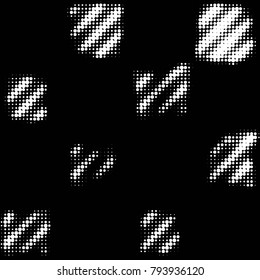 Grunge halftone black and white dots texture background. Spotted vector Abstract Texture
