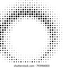 Grunge halftone black and white dots texture background. Spotted vector Abstract Texture
