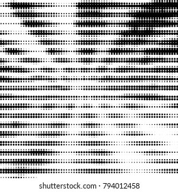 Grunge halftone black and white dots texture background. Spotted vector Abstract Texture
