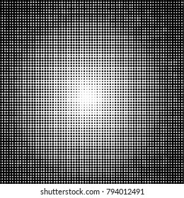 Grunge halftone black and white dots texture background. Spotted vector Abstract Texture
