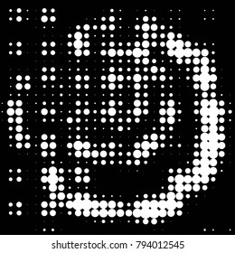 Grunge halftone black and white dots texture background. Spotted vector Abstract Texture

