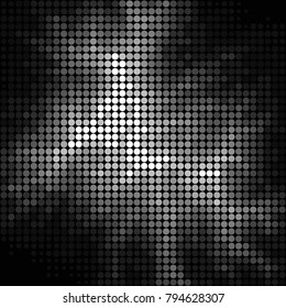Grunge halftone black and white dots texture background. Spotted vector Abstract Texture
