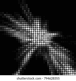Grunge halftone black and white dots texture background. Spotted vector Abstract Texture
