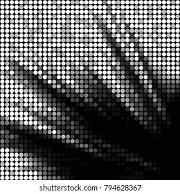 Grunge halftone black and white dots texture background. Spotted vector Abstract Texture
