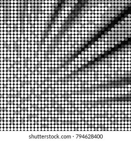 Grunge halftone black and white dots texture background. Spotted vector Abstract Texture
