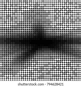 Grunge halftone black and white dots texture background. Spotted vector Abstract Texture
