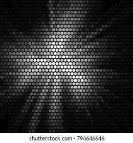 Grunge halftone black and white dots texture background. Spotted vector Abstract Texture

