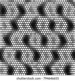 Grunge halftone black and white dots texture background. Spotted vector Abstract Texture
