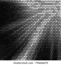 Grunge halftone black and white dots texture background. Spotted vector Abstract Texture

