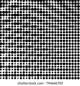 Grunge halftone black and white dots texture background. Spotted vector Abstract Texture
