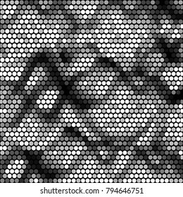 Grunge halftone black and white dots texture background. Spotted vector Abstract Texture
