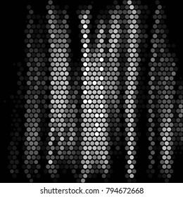 Grunge halftone black and white dots texture background. Spotted vector Abstract Texture
