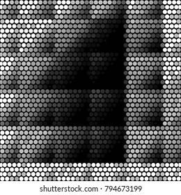 Grunge halftone black and white dots texture background. Spotted vector Abstract Texture
