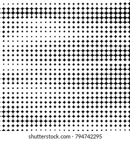 Grunge halftone black and white dots texture background. Spotted vector Abstract Texture
