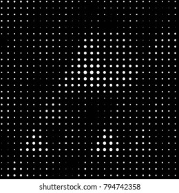 Grunge halftone black and white dots texture background. Spotted vector Abstract Texture
