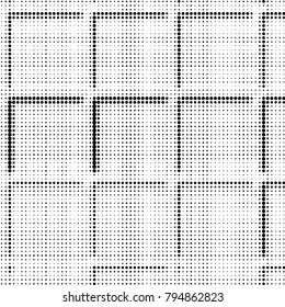Grunge halftone black and white dots texture background. Spotted vector Abstract Texture
