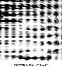 Grunge halftone black and white dots texture background. Spotted vector Abstract Texture
