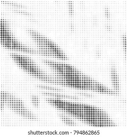 Grunge halftone black and white dots texture background. Spotted vector Abstract Texture
