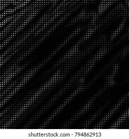 Grunge halftone black and white dots texture background. Spotted vector Abstract Texture
