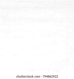 Grunge halftone black and white dots texture background. Spotted vector Abstract Texture
