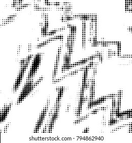 Grunge halftone black and white dots texture background. Spotted vector Abstract Texture
