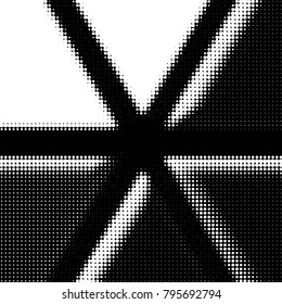 Grunge halftone black and white dots texture background. Spotted vector Abstract Texture

