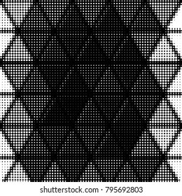 Grunge halftone black and white dots texture background. Spotted vector Abstract Texture
