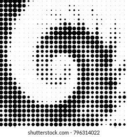 Grunge halftone black and white dots texture background. Spotted vector Abstract Texture
