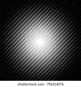Grunge halftone black and white dots texture background. Spotted vector Abstract Texture
