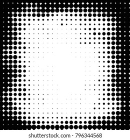 Grunge halftone black and white dots texture background. Spotted vector Abstract Texture
