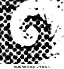 Grunge halftone black and white dots texture background. Spotted vector Abstract Texture
