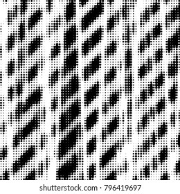 Grunge halftone black and white dots texture background. Spotted vector Abstract Texture
