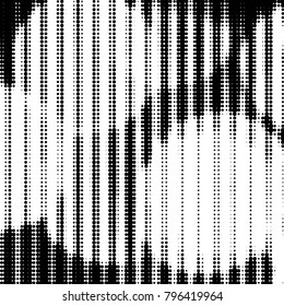 Grunge halftone black and white dots texture background. Spotted vector Abstract Texture
