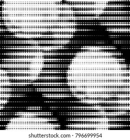 Grunge halftone black and white dots texture background. Spotted vector Abstract Texture
