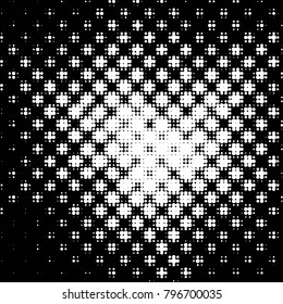 Grunge halftone black and white dots texture background. Spotted vector Abstract Texture

