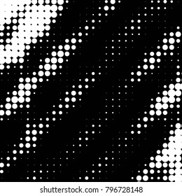 Grunge halftone black and white dots texture background. Spotted vector Abstract Texture
