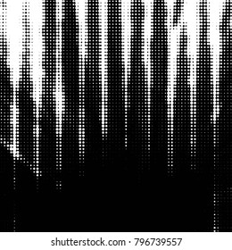 Grunge halftone black and white dots texture background. Spotted vector Abstract Texture
