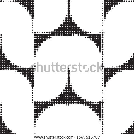 Grunge halftone black and white dots texture background. Spotted vector Abstract Texture