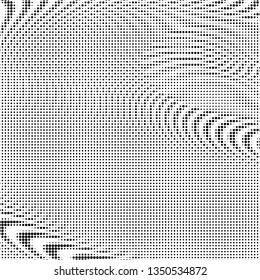 Grunge halftone black and white dotted texture background. Spotted vector abstract overlay. Monochrome pattern for web design, advertisment banners, comic books, manga, posters, pakaging