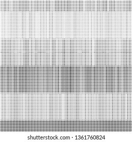 Grunge halftone black and white dotted texture background. Spotted vector abstract overlay. Monochrome pattern for web design, advertisment banners, comic books, manga, posters, pakaging