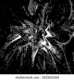 Grunge halftone black and white line texture background. Abstract stripe vector illustration Texture
