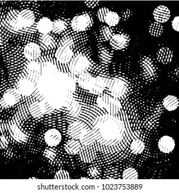 Grunge halftone black and white line texture background. Abstract stripe vector illustration Texture
