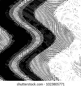 Grunge halftone black and white line texture background. Abstract stripe vector illustration Texture
