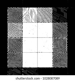 Grunge halftone black and white line texture background. Abstract stripe vector illustration Texture
