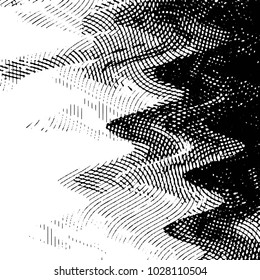 Grunge halftone black and white line texture background. Abstract stripe vector illustration Texture

